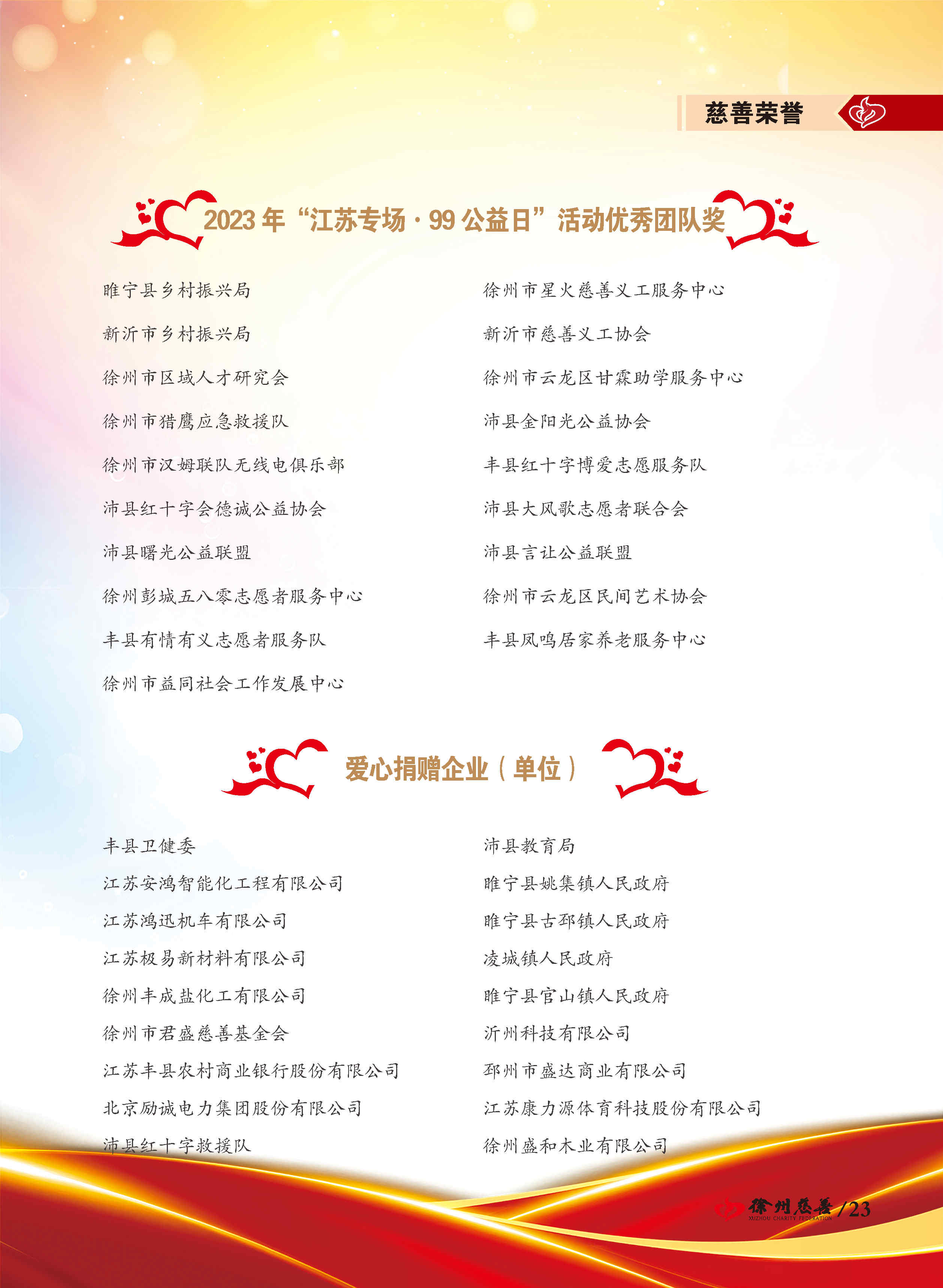 徐州慈善总第23期第24页