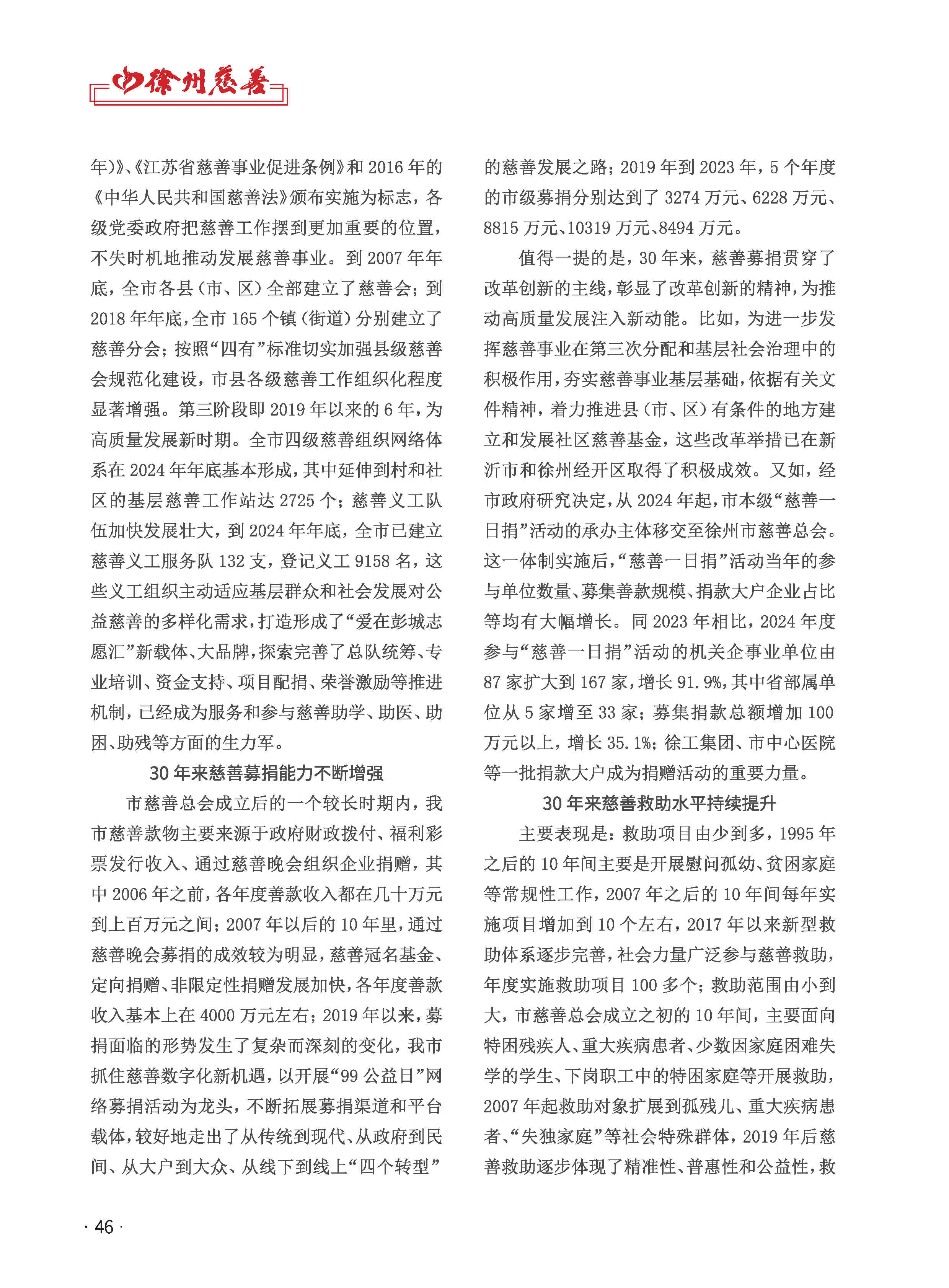 徐州慈善总第29期第48页